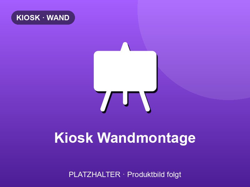 Self-Order-Kiosk Wandmontage